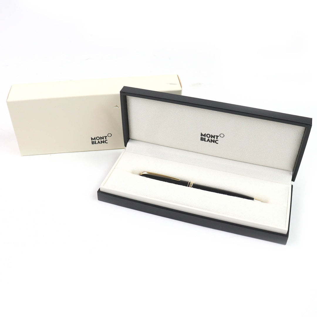 Great MONTBLANC Ballpoint pen generation White Star Twist Type Black gold mens