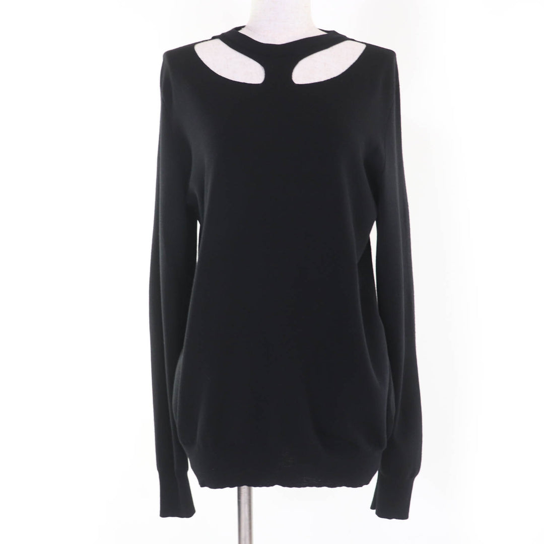 Great CELINE knit Phoebe period cut-off design oversized long sleeves M 2 3Q69/4005