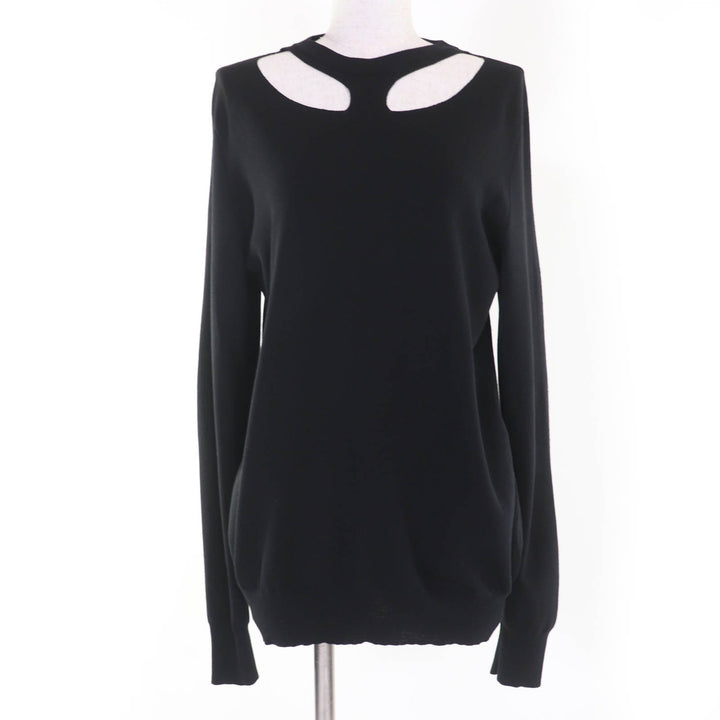 Great CELINE knit Phoebe period cut-off design oversized long sleeves M 2 3Q69/4005