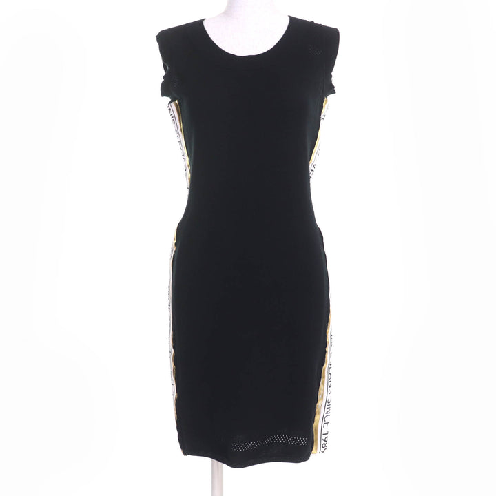 Great Versace Jeans one piece Logo tape design sleeveless knit black Women M