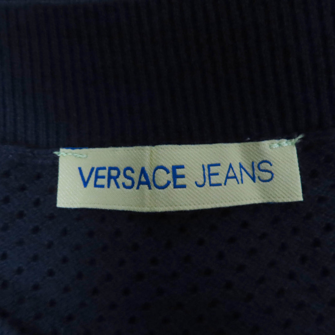 Great Versace Jeans one piece Logo tape design sleeveless knit black Women M