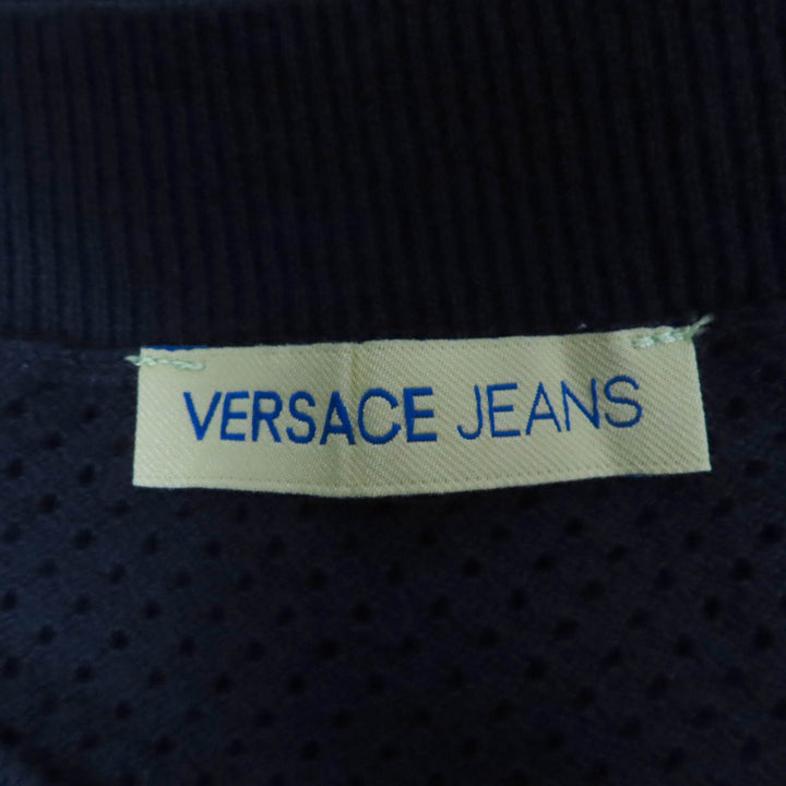 Great Versace Jeans one piece Logo tape design sleeveless knit black Women M
