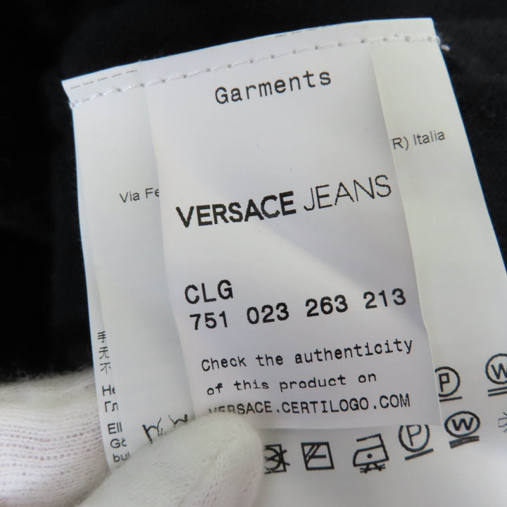 Great Versace Jeans one piece Logo tape design sleeveless knit black Women M