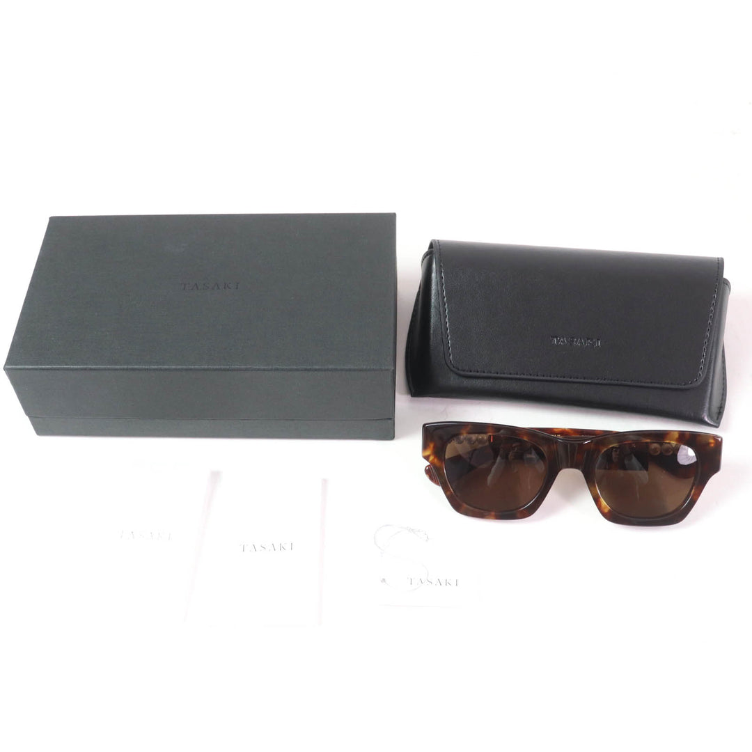 Excellent TASAKI EYEVAN sunglasses balance signature sunglasses With pearl Z0504