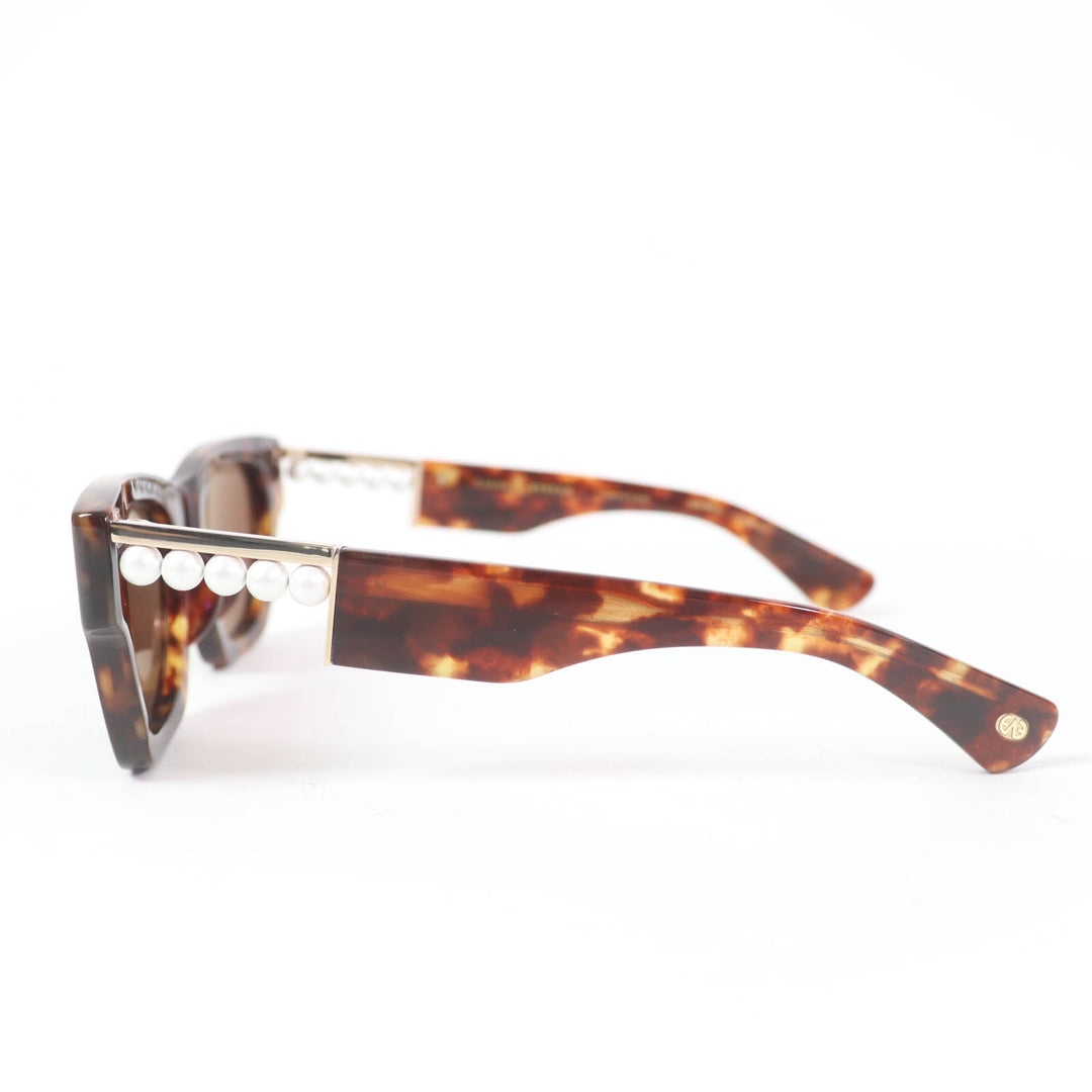 Excellent TASAKI EYEVAN sunglasses balance signature sunglasses With pearl Z0504