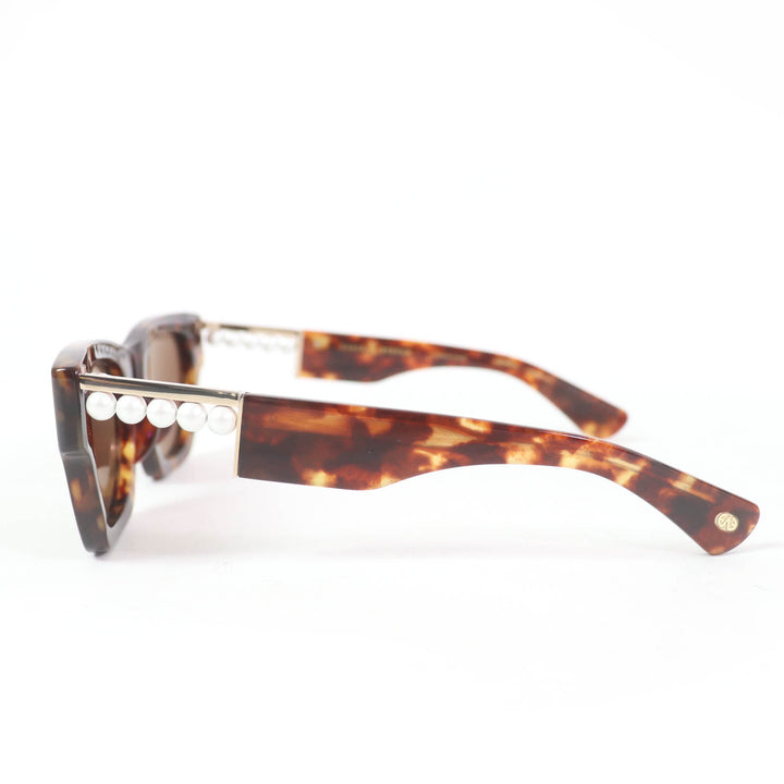 Excellent TASAKI EYEVAN sunglasses balance signature sunglasses With pearl Z0504