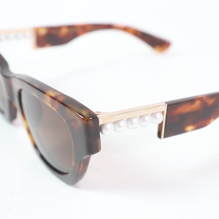 Excellent TASAKI EYEVAN sunglasses balance signature sunglasses With pearl Z0504
