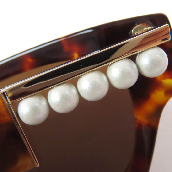 Excellent TASAKI EYEVAN sunglasses balance signature sunglasses With pearl Z0504