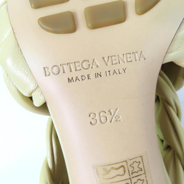 Pristine BOTTEGAVENETA Sandals INTRECCIATO beige leather Women 36.5 632507