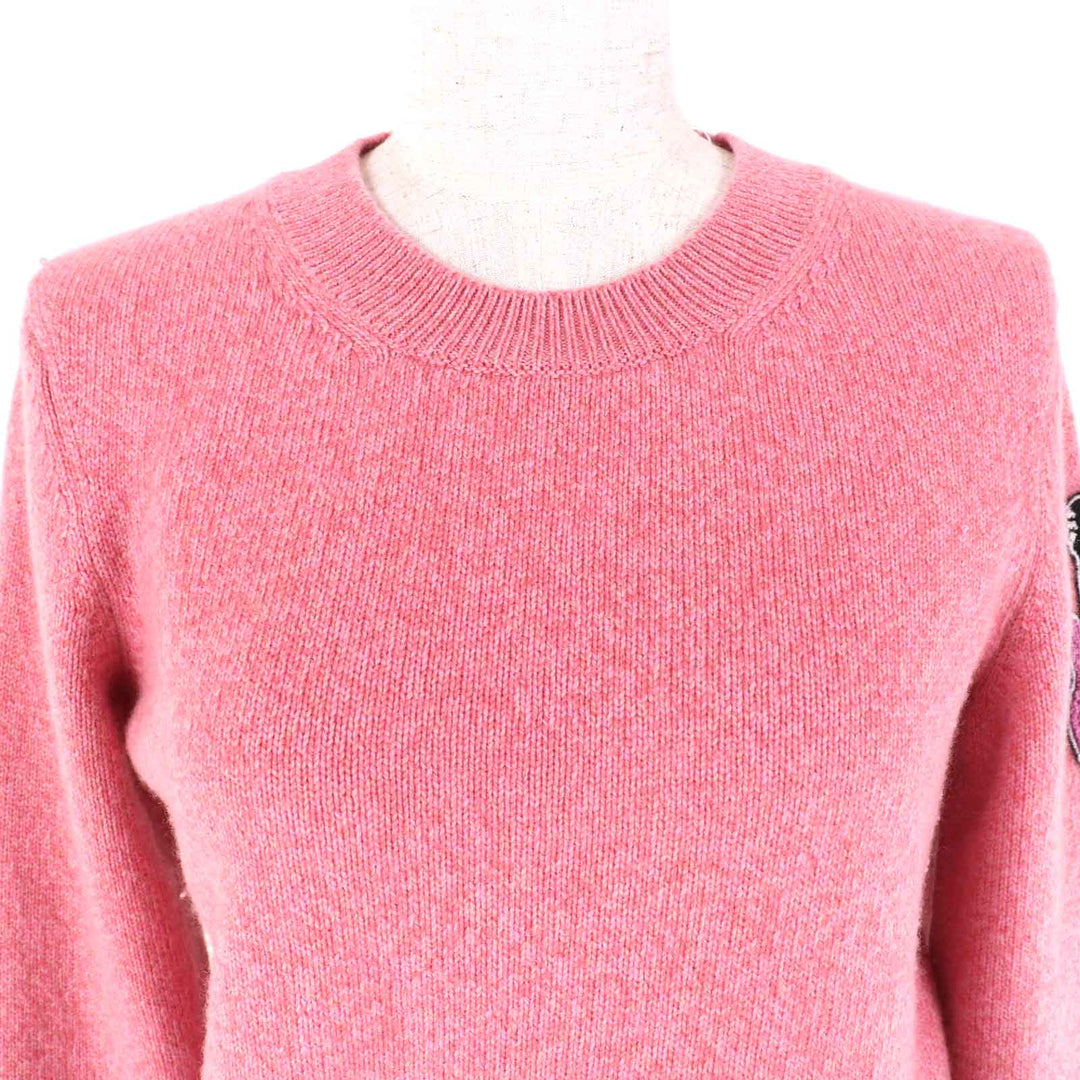 Excellent CHANEL knit pink cashmere Women 34 P77562