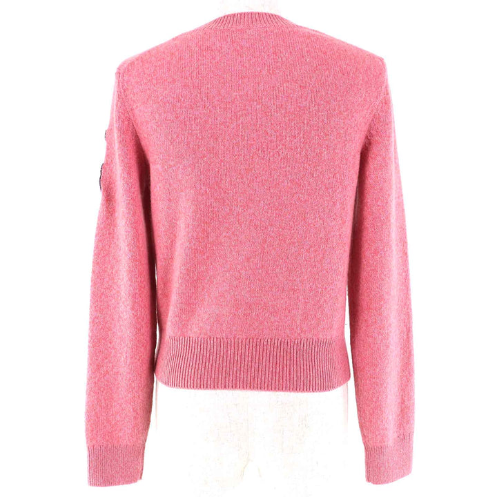 Excellent CHANEL knit pink cashmere Women 34 P77562
