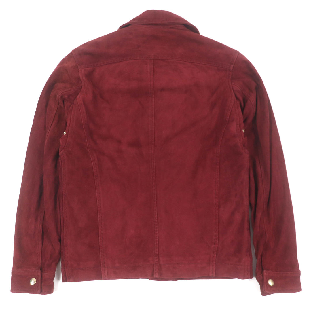 Pristine SILENCE JOSHUA ELLIS Leather jacket double Red Goat leather mens 44