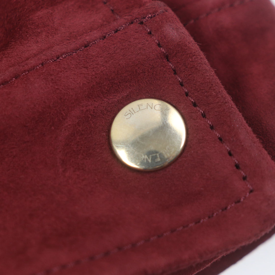 Pristine SILENCE JOSHUA ELLIS Leather jacket double Red Goat leather mens 44