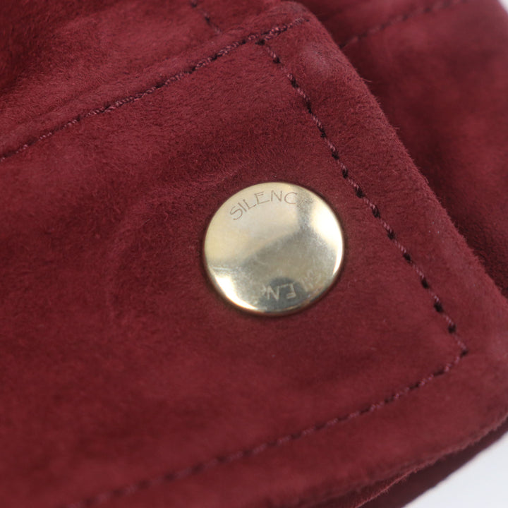 Pristine SILENCE JOSHUA ELLIS Leather jacket double Red Goat leather mens 44
