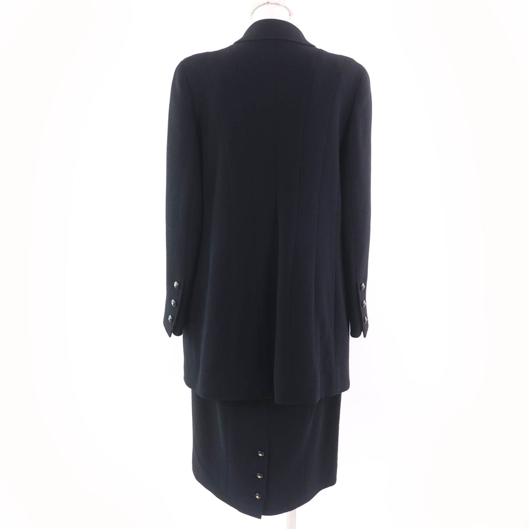 CHANEL two-piece set Rare large size jacket/skirt black Women 95A P05422V03075