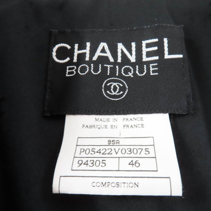 CHANEL two-piece set Rare large size jacket/skirt black Women 95A P05422V03075