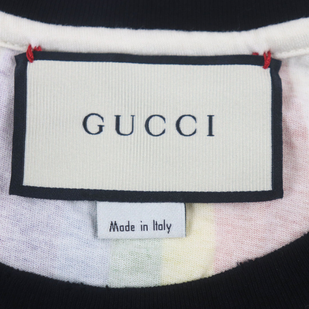 Great GUCCI Short sleeve T-shirt white cotton mens XS 476035