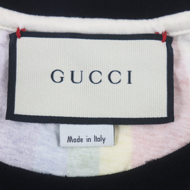 Great GUCCI Short sleeve T-shirt white cotton mens XS 476035