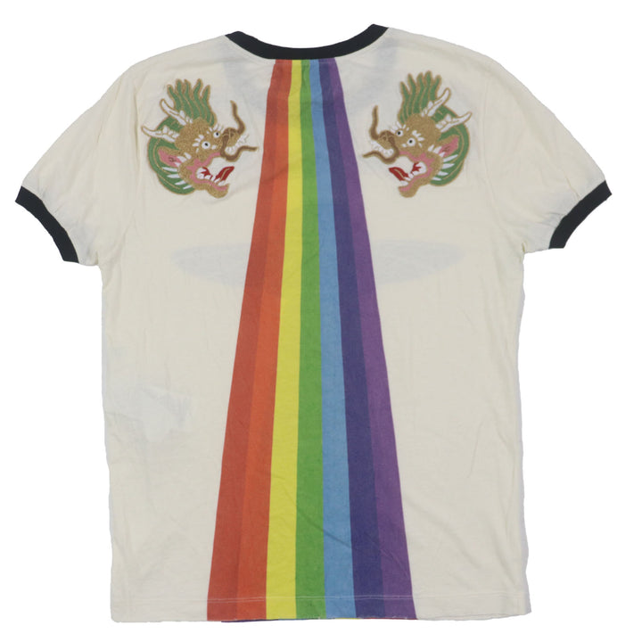 Great GUCCI Short sleeve T-shirt white cotton mens XS 476035