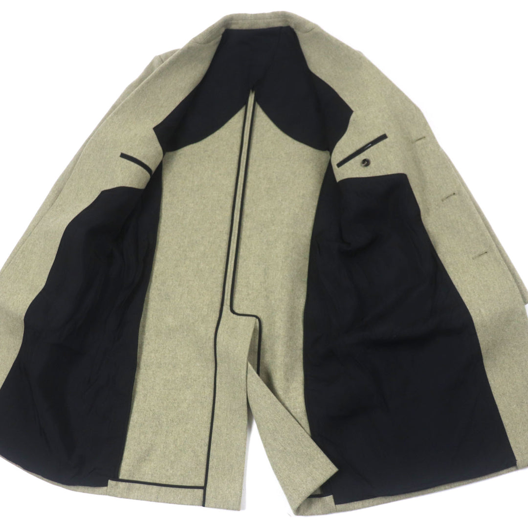 Excellent BOTTEGAVENETA Chester coat single Green system wool mens 52 647389
