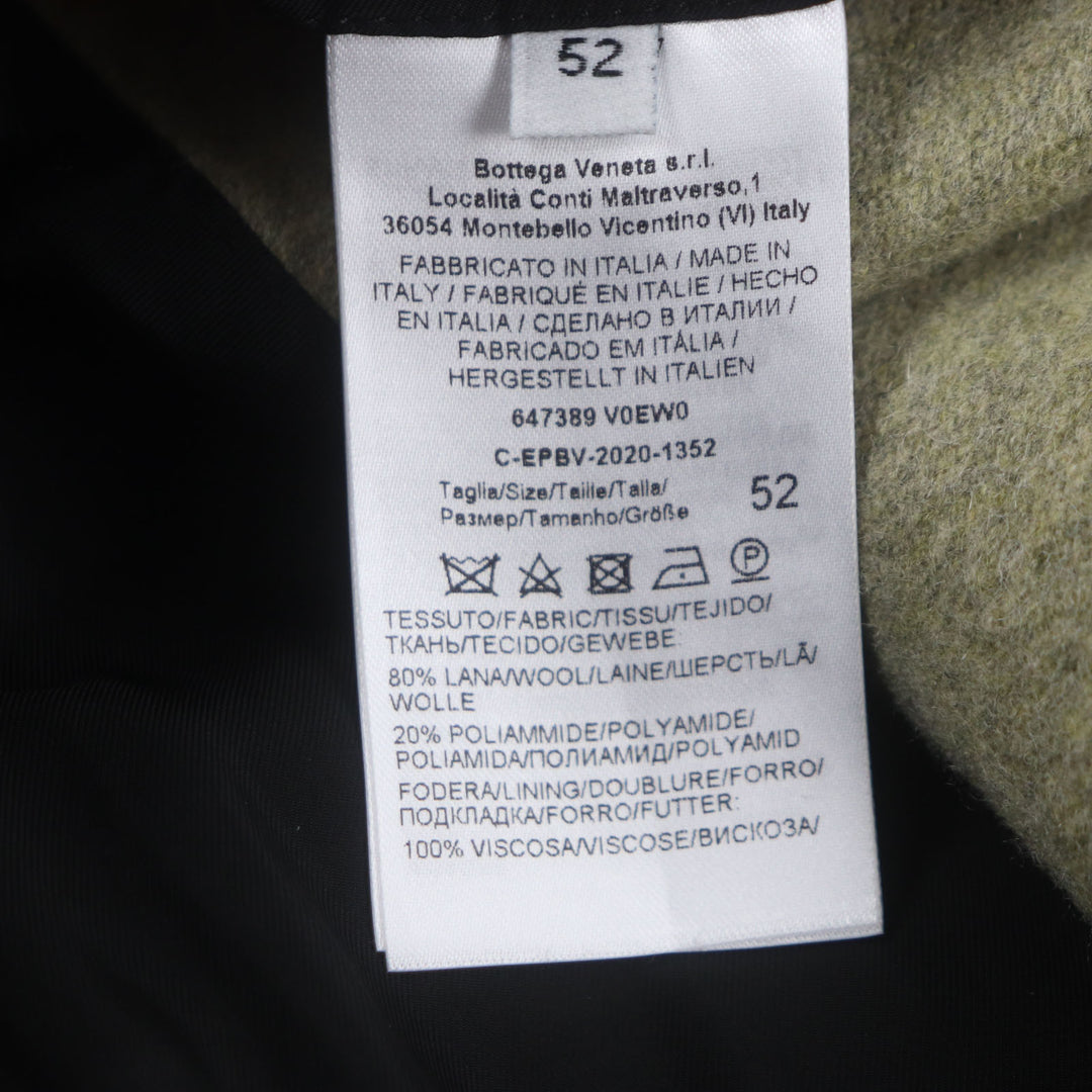 Excellent BOTTEGAVENETA Chester coat single wool mens 52 647389