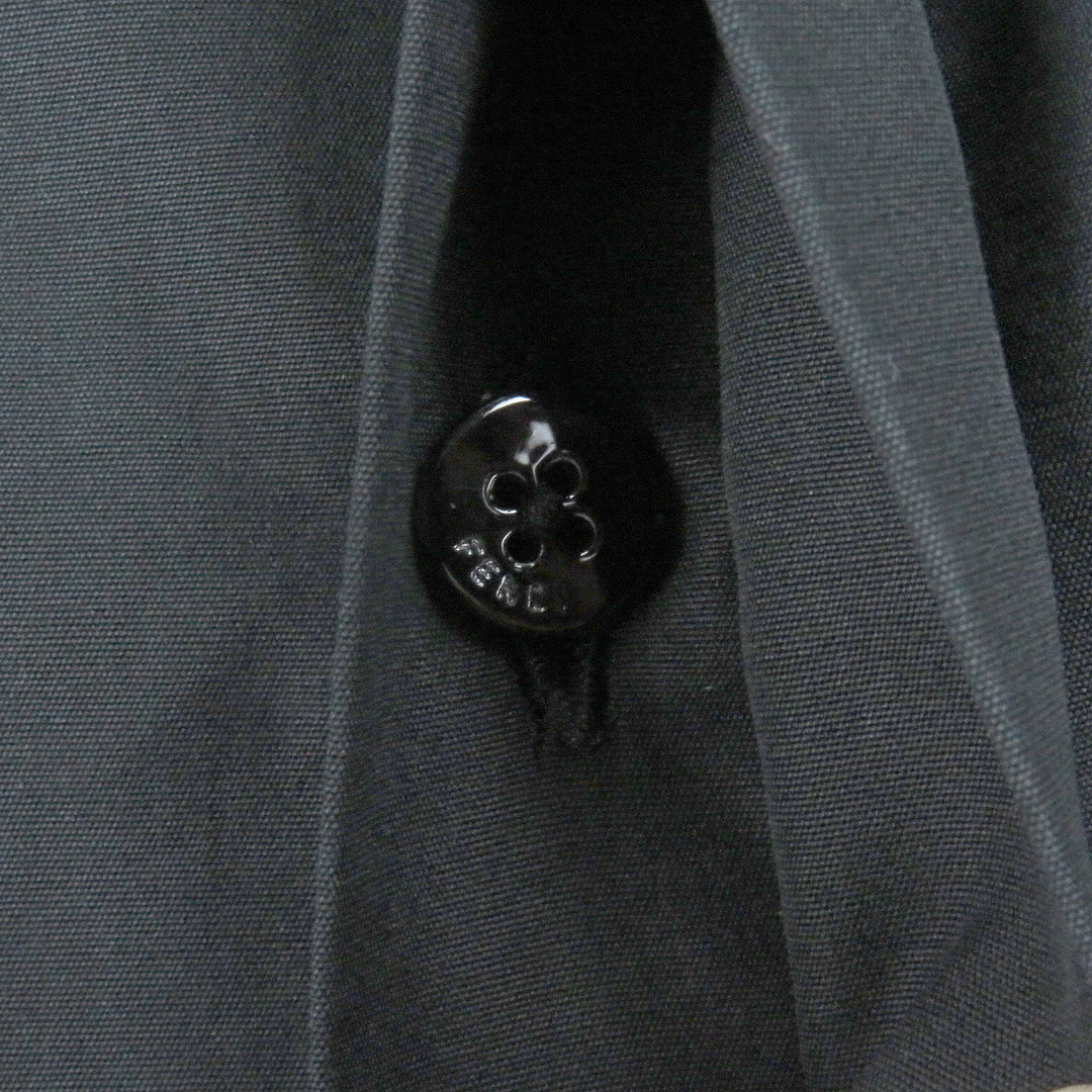 Great FENDI Long sleeve shirt With logo black cotton mens 39 FS0585