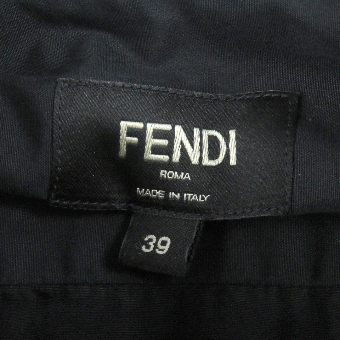 Great FENDI Long sleeve shirt With logo black cotton mens 39 FS0585