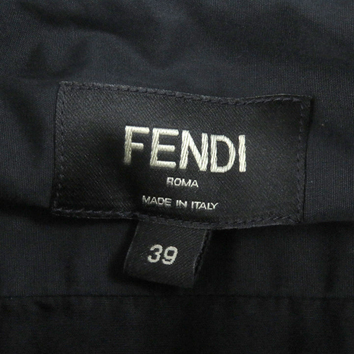 Great FENDI Long sleeve shirt With logo black cotton mens 39 FS0585
