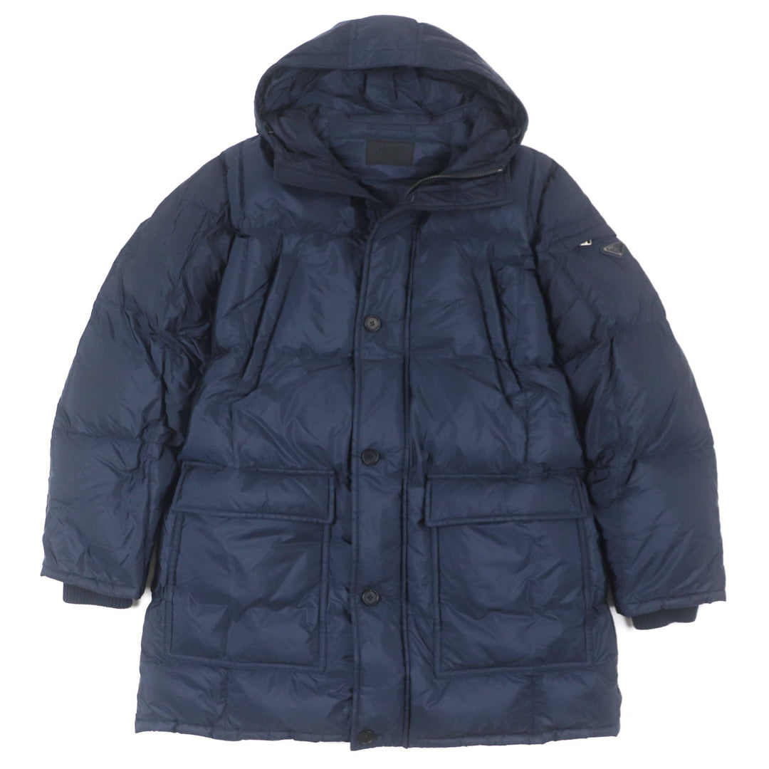 Great PRADA down coat Navy polyamide mens XXL SGH047
