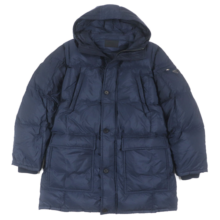 Great PRADA down coat Navy polyamide mens XXL SGH047