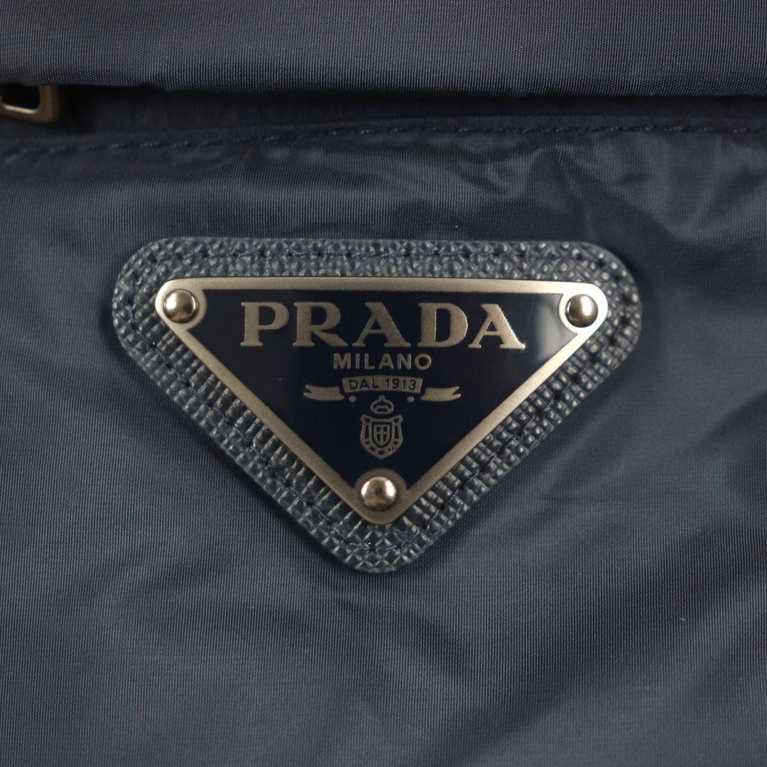 Great PRADA down coat Navy polyamide mens XXL SGH047