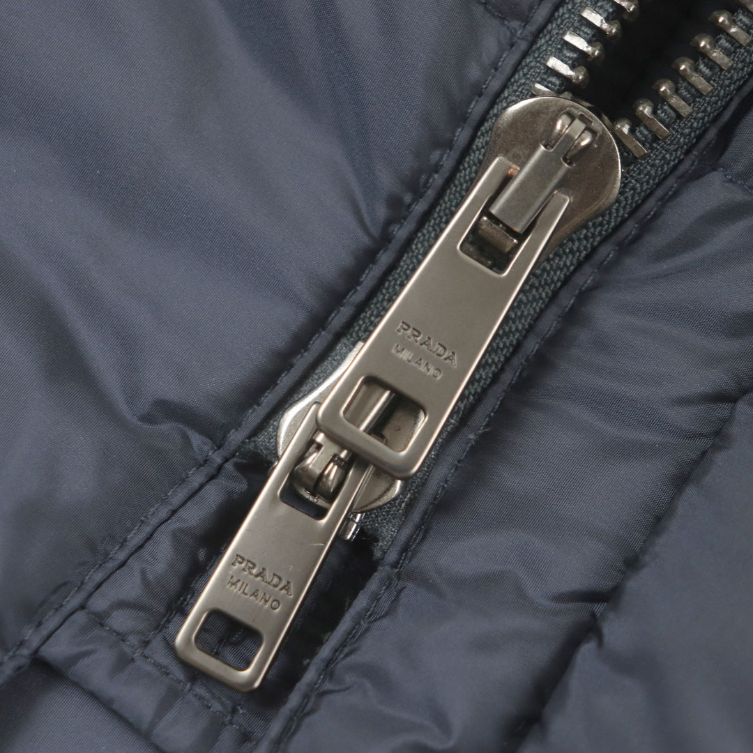 Great PRADA down coat Navy polyamide mens XXL SGH047