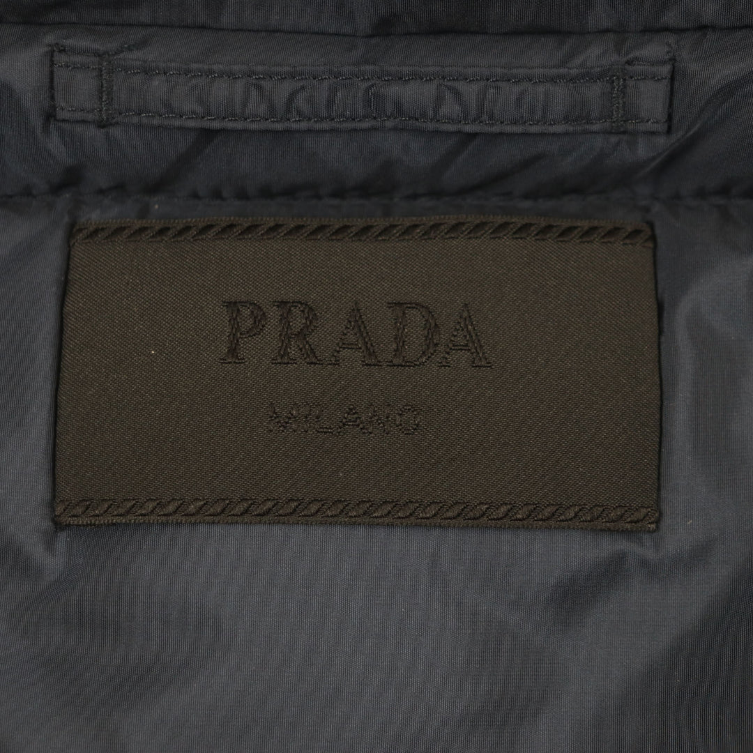 Great PRADA down coat Navy polyamide mens XXL SGH047