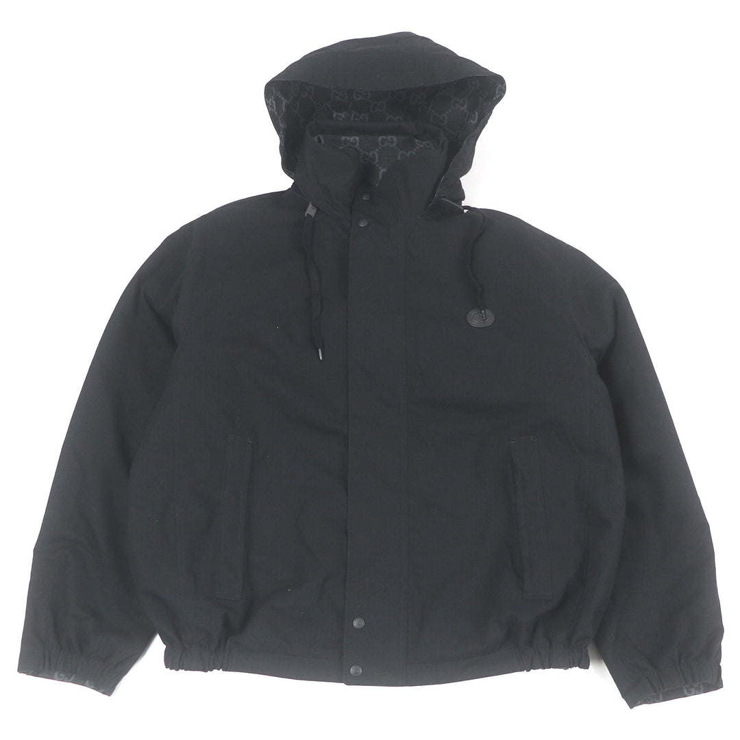 GUCCI Blouson GG Ripstop Nylon Reversible black polyester mens 50 770276