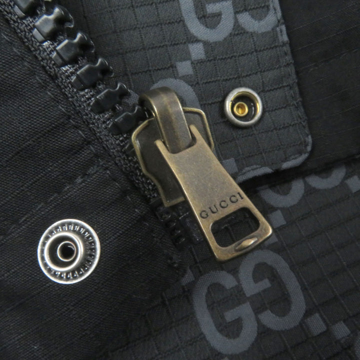 GUCCI Blouson GG Ripstop Nylon Reversible black polyester mens 50 770276