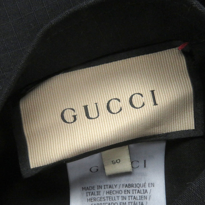 GUCCI Blouson GG Ripstop Nylon Reversible black polyester mens 50 770276