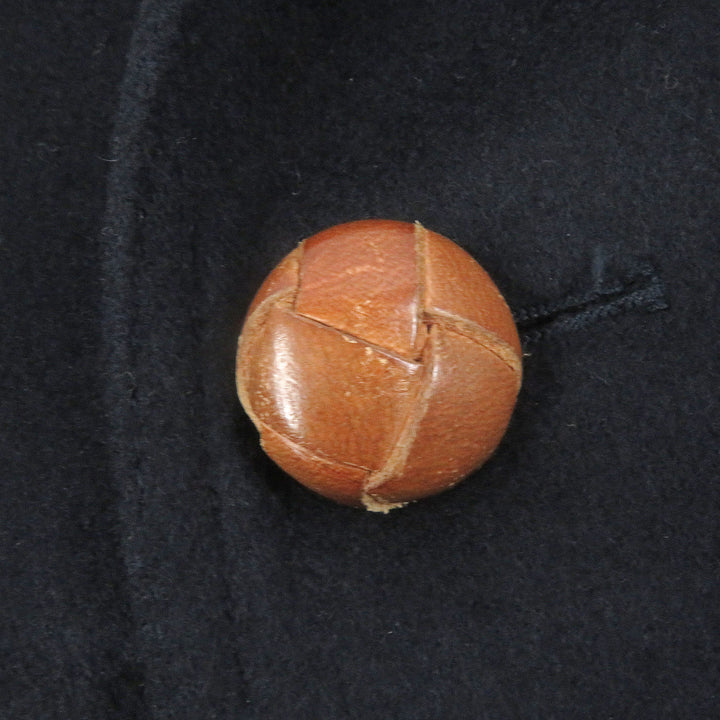 Great BURBERRY Blouson Cashmere Blend Covered Buttons Navy wool mens 44