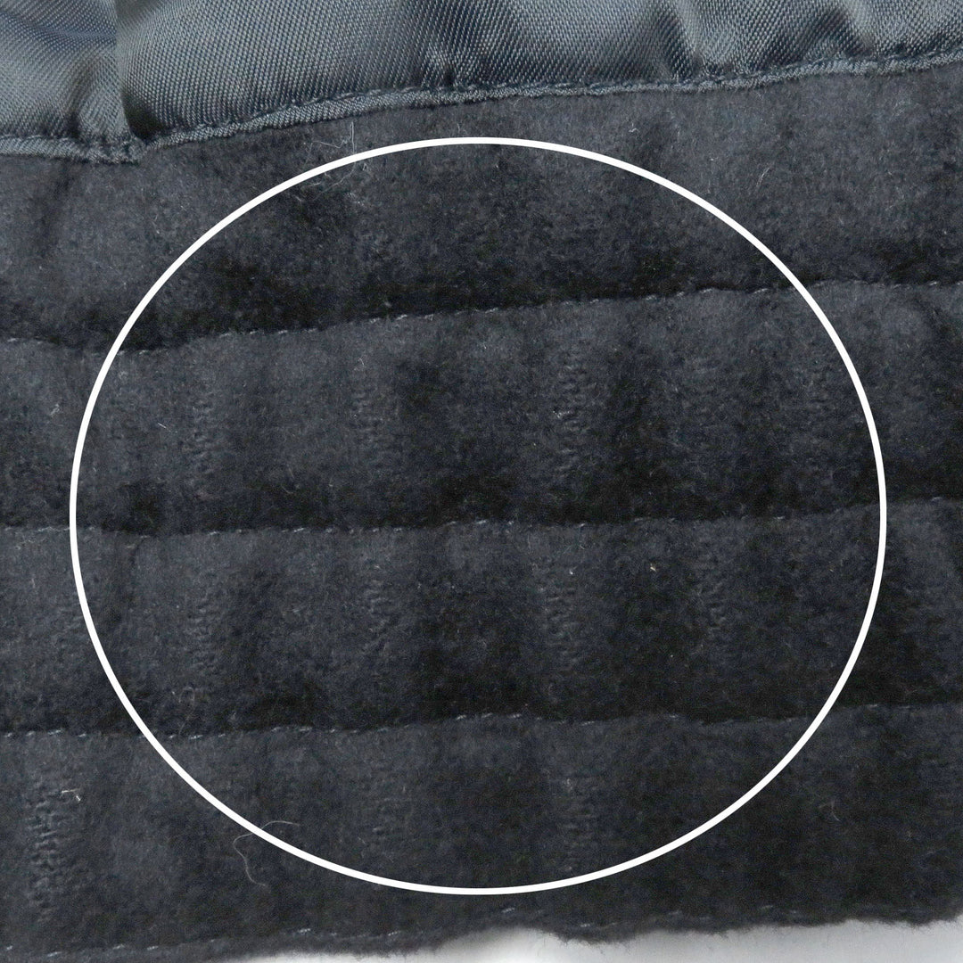 Great BURBERRY Blouson Cashmere Blend Covered Buttons Navy wool mens 44