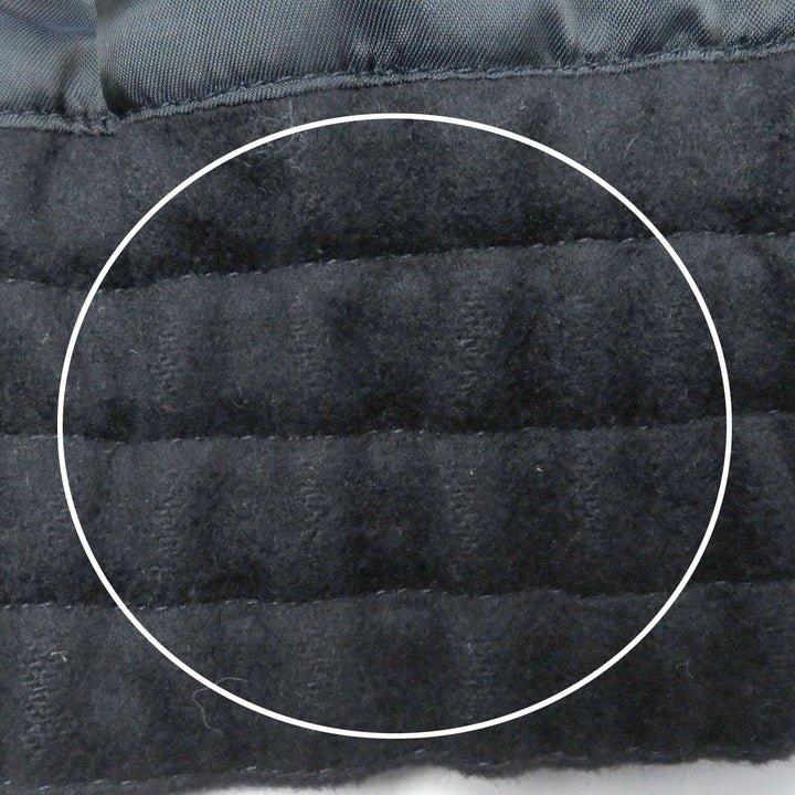 Great BURBERRY Blouson Cashmere Blend Covered Buttons Navy wool mens 44