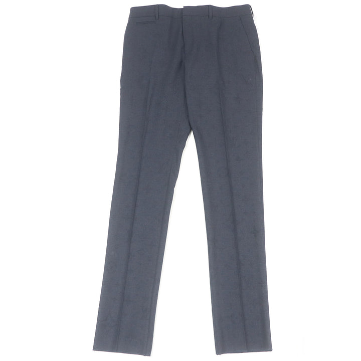 Pristine LOUIS VUITTON Pants Monogram LV logo embossed Navy polyester mens 44