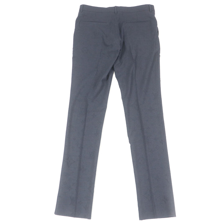 Pristine LOUIS VUITTON Pants Monogram LV logo embossed Navy polyester mens 44