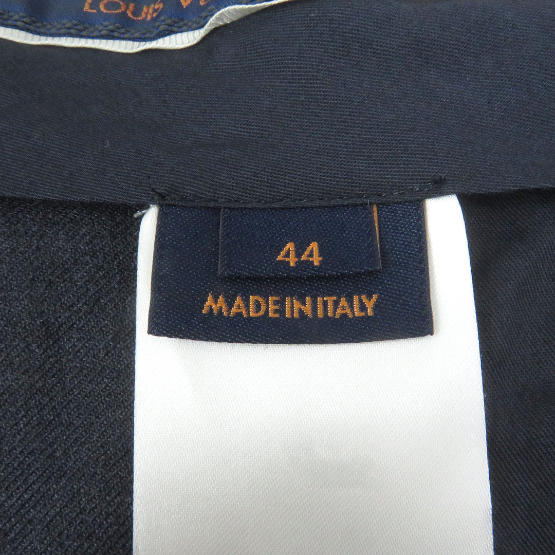 Pristine LOUIS VUITTON Pants Monogram LV logo embossed Navy polyester mens 44