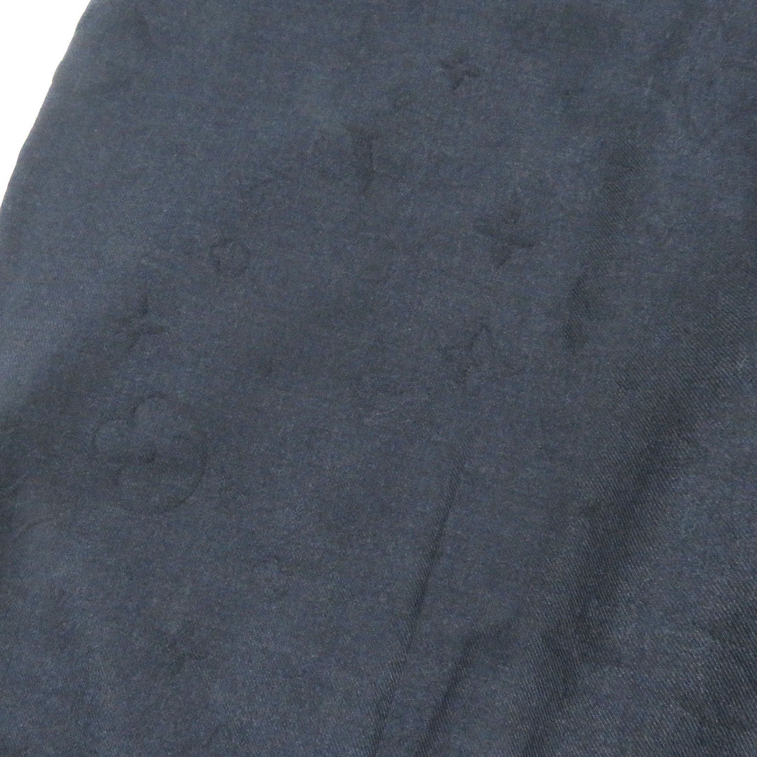 Pristine LOUIS VUITTON Pants Monogram LV logo embossed Navy polyester mens 44