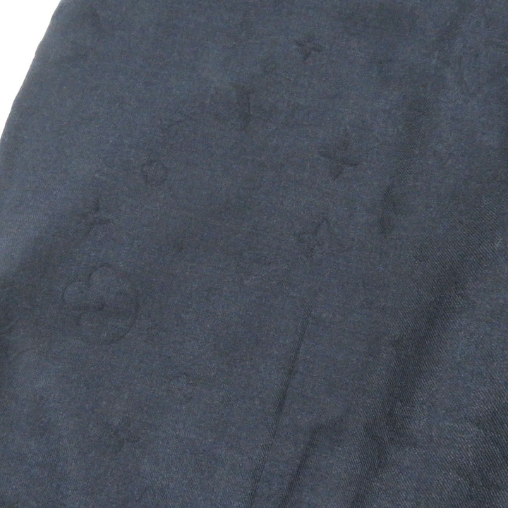 Pristine LOUIS VUITTON Pants Monogram LV logo embossed Navy polyester mens 44