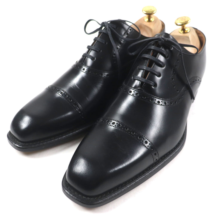 Pristine REGAL Leather shoes Straight tip, perforation, inner wing leather mens