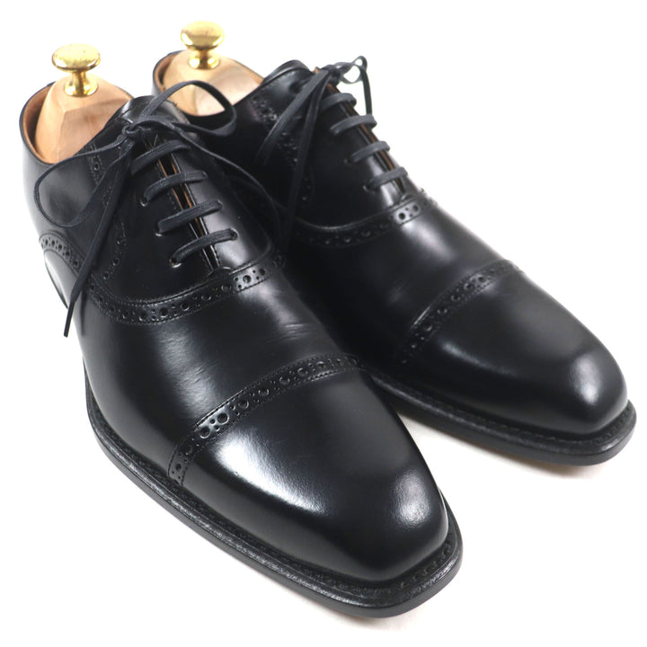 Pristine REGAL Leather shoes Straight tip, perforation, inner wing leather mens