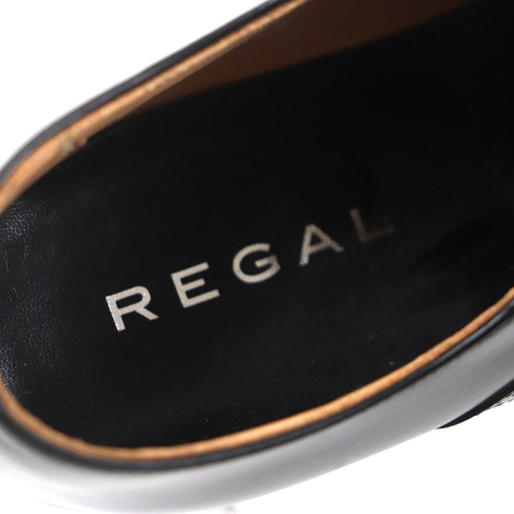 Pristine REGAL Leather shoes Straight tip, perforation, inner wing leather mens