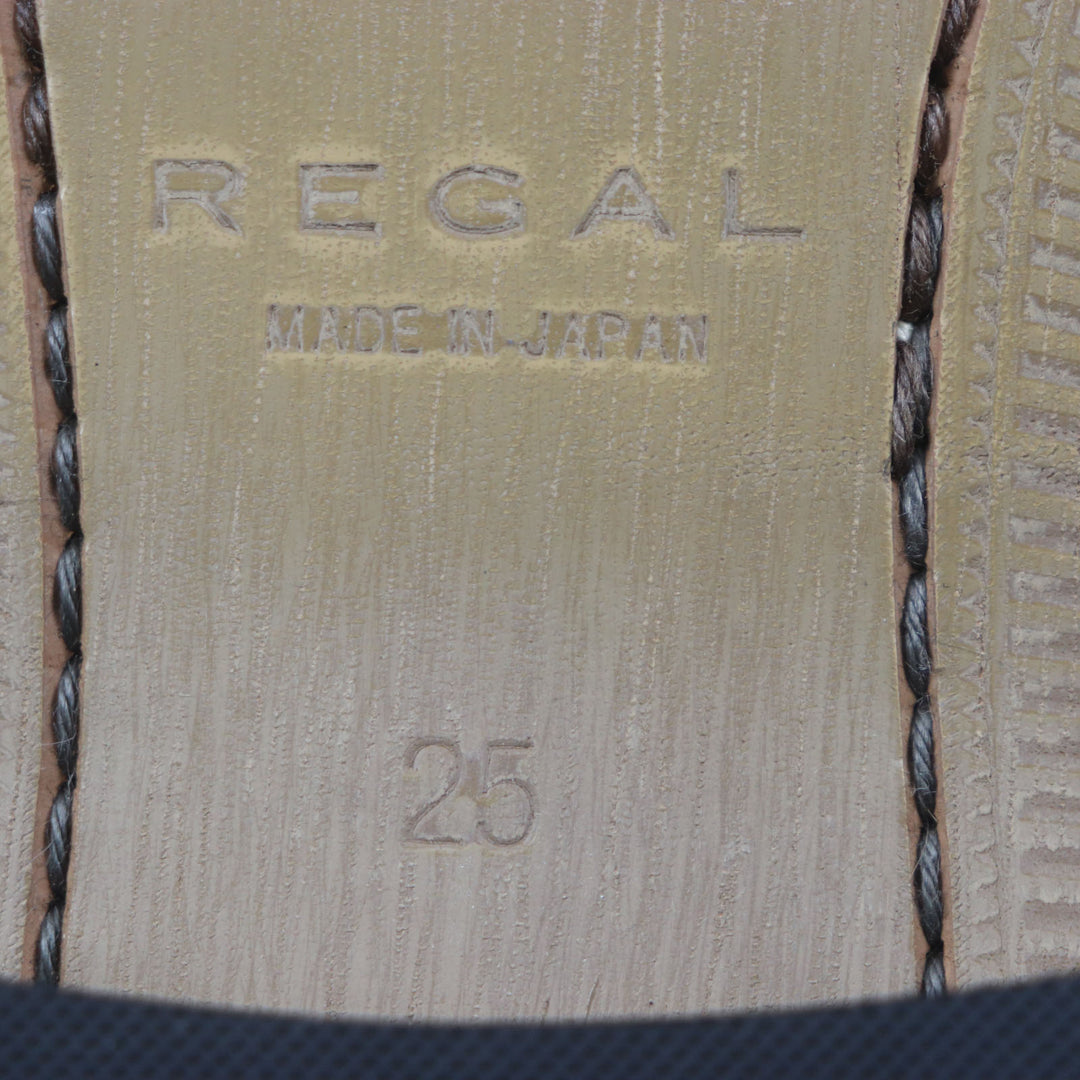Pristine REGAL Leather shoes Straight tip, perforation, inner wing leather mens