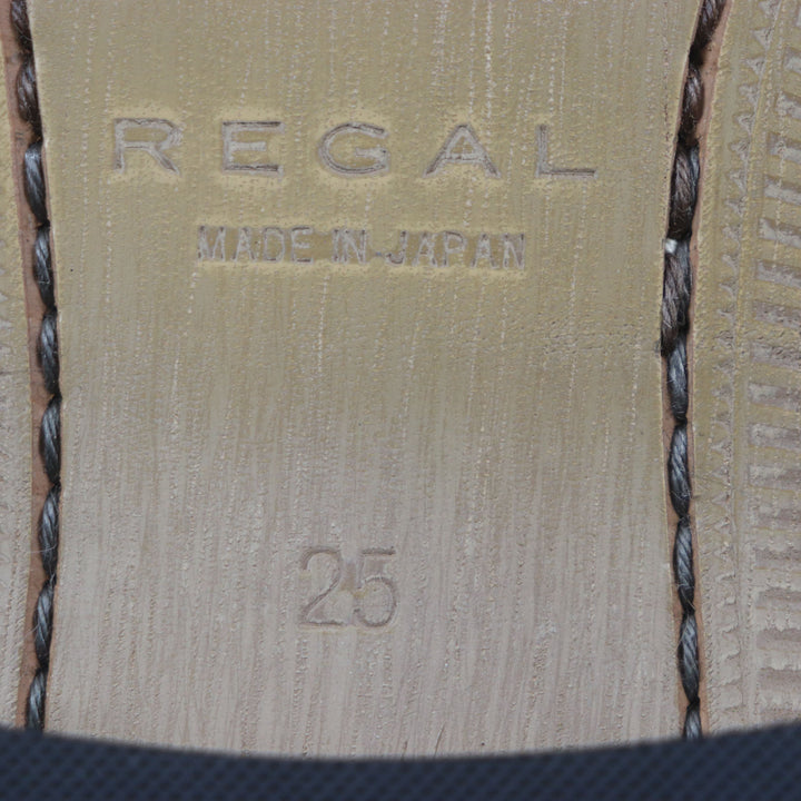 Pristine REGAL Leather shoes Straight tip, perforation, inner wing leather mens