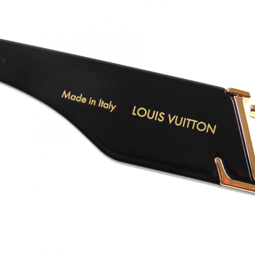 Excellent LOUIS VUITTON sunglasses LV Sleek Square black mens Z2062E